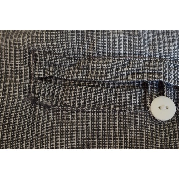 Worrrn Vintage 90s Sha Safari Micro Striped Mens Cotton Shirt size Small - Picture 10 of 10